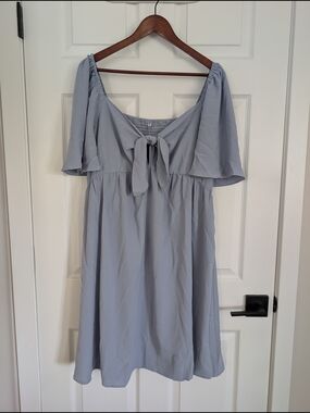 Light Blue Maternity Dress